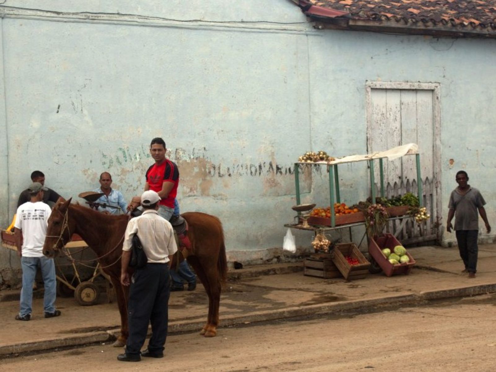 Rondreis Cuba, Viñales, Paardrijden door de Viñales Vallei, man op een paard