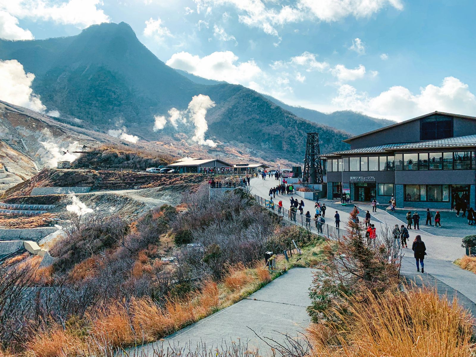 Rondreis Japan, Tokyo, excursie Dagtour Mount Fuji & Hakone, Hakone Owakudani dorp