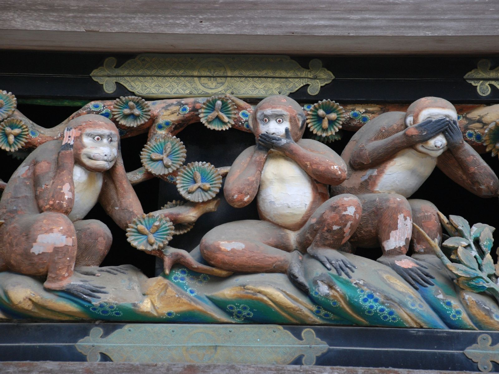 Rondreis Japan, Tokyo, excursie Dagtour naar Nikko, drie aapjes