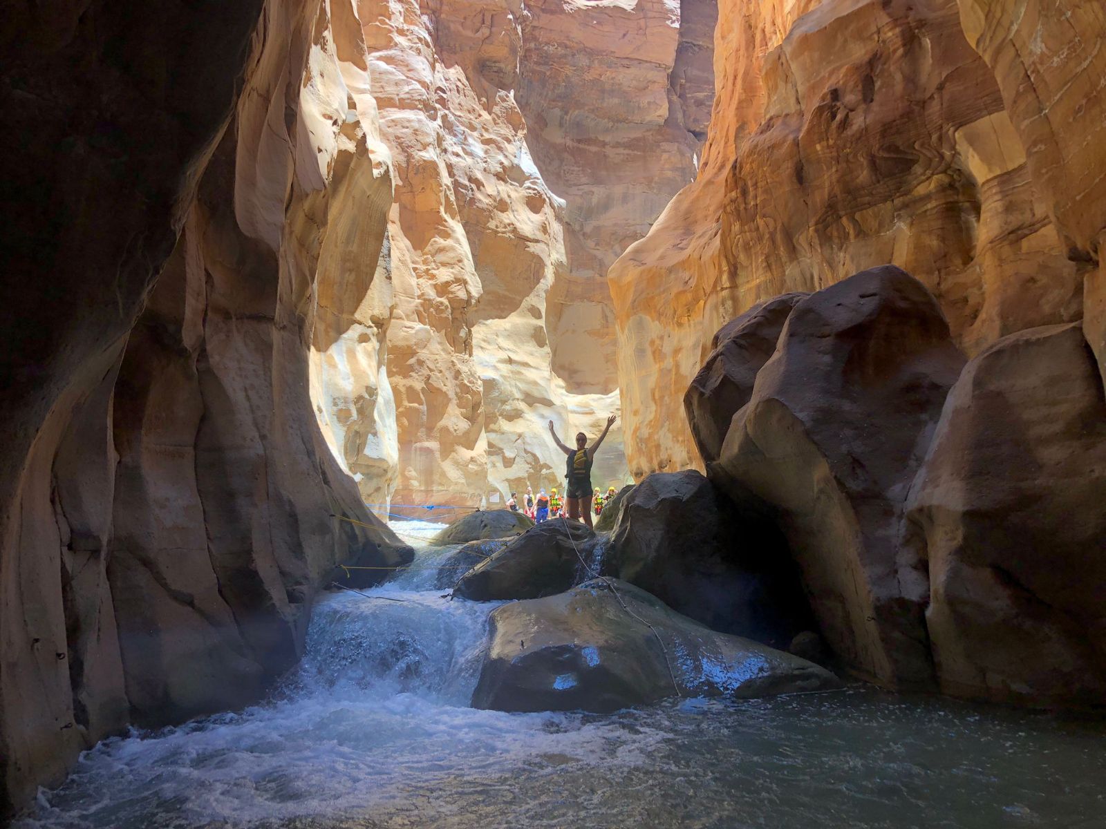 Rondreis Jordanië, Wadi al Mujib, excursie Siq Trail hike, Siq Canyon