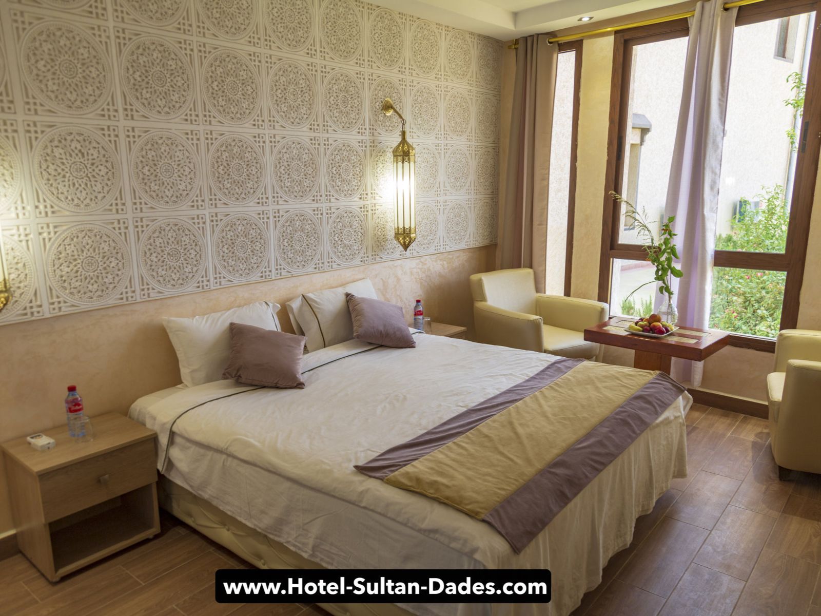 Rondreis Marokko, Dadés Vallei, Ksar Sultan, tweepersoonskamer, double bed