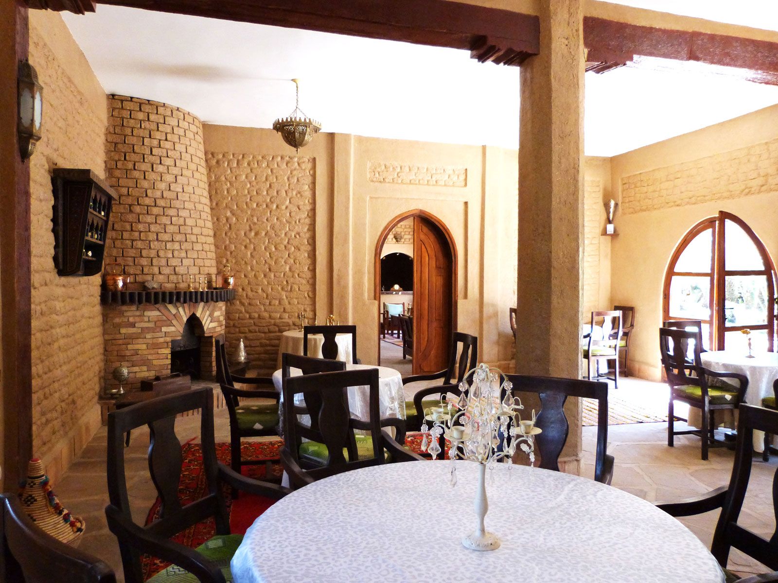 Rondreis Marokko, Erfoud, La Rose du Desert, restaurant