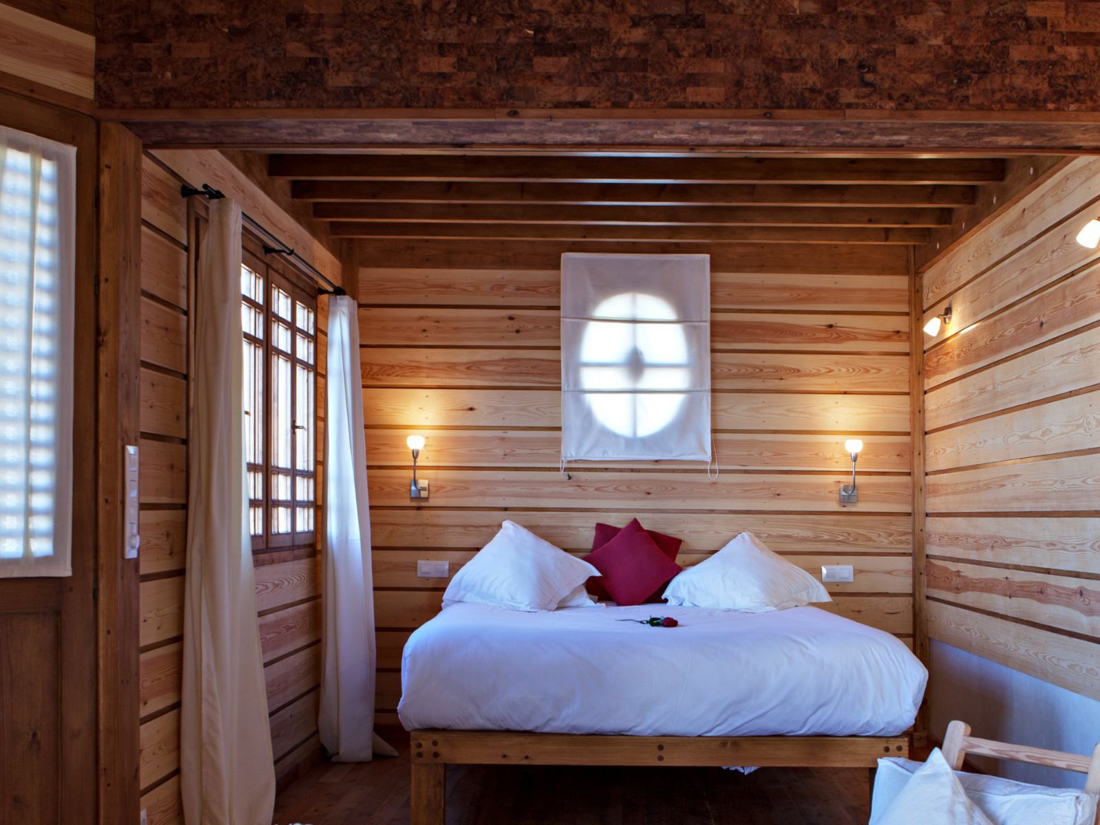 Rondreis Marokko, Essaouira, Riad Chbanete, Chbanate Panoramic Suite, tweepersoonsbed