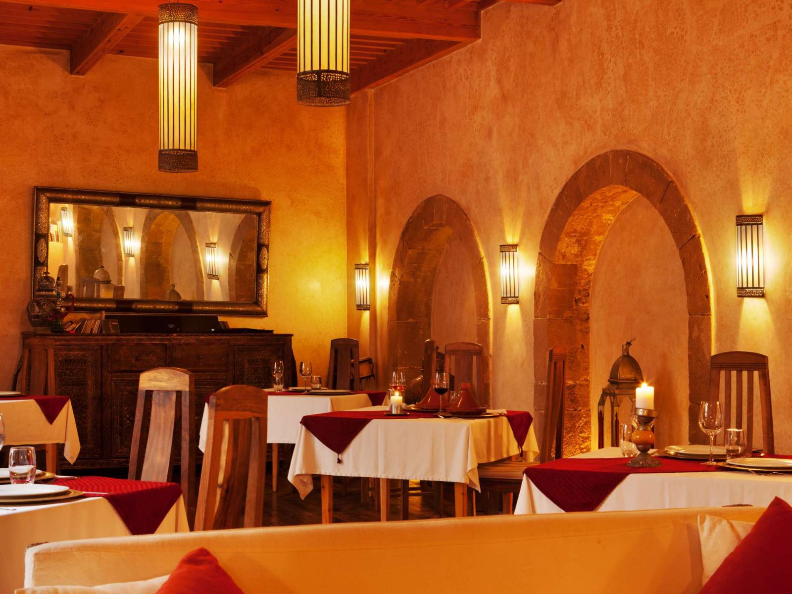 Rondreis Marokko, Essaouira, Riad Chbanete, restaurant