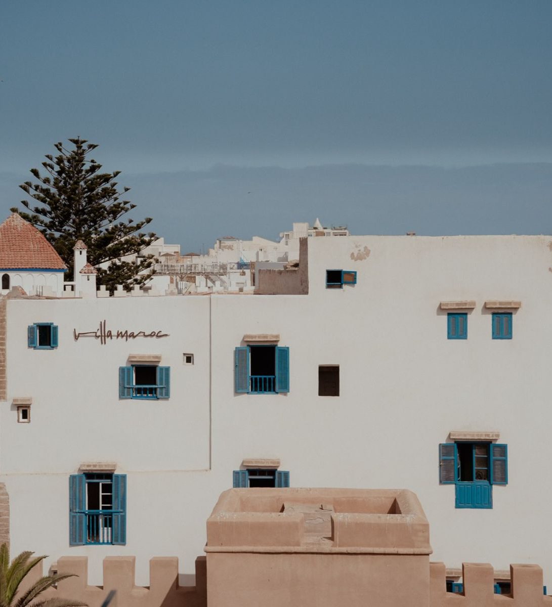 Rondreis Marokko, Essaouira,Villa Maroc, hotel voorkant buitenzijde