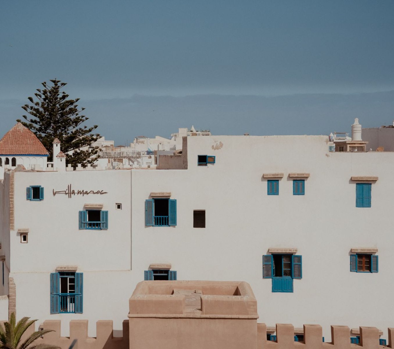 Rondreis Marokko, Essaouira,Villa Maroc, hotel voorkant buitenzijde