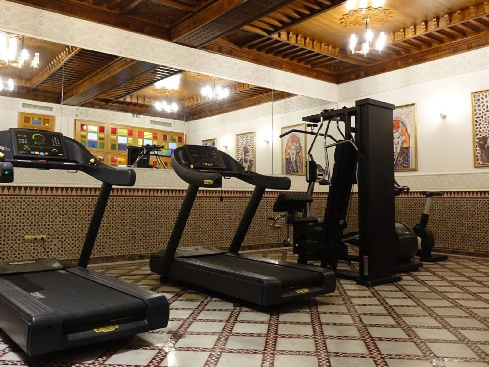 Rondreis Marokko, Fès, Faraj Suites & Spa, fitness ruimte