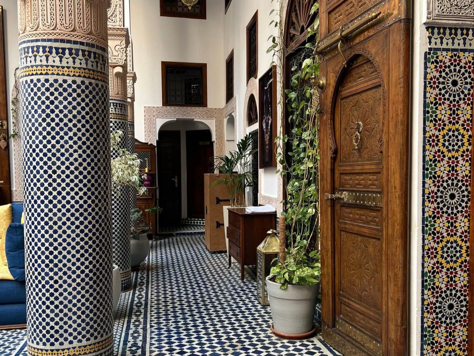 Rondreis Marokko, Fès, Riad Myra, gang van het hotel