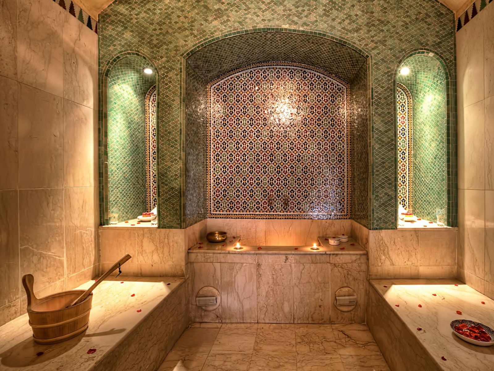 Rondreis Marokko, Marrakech, Riad Kniza, spa en wellness centre, hammam