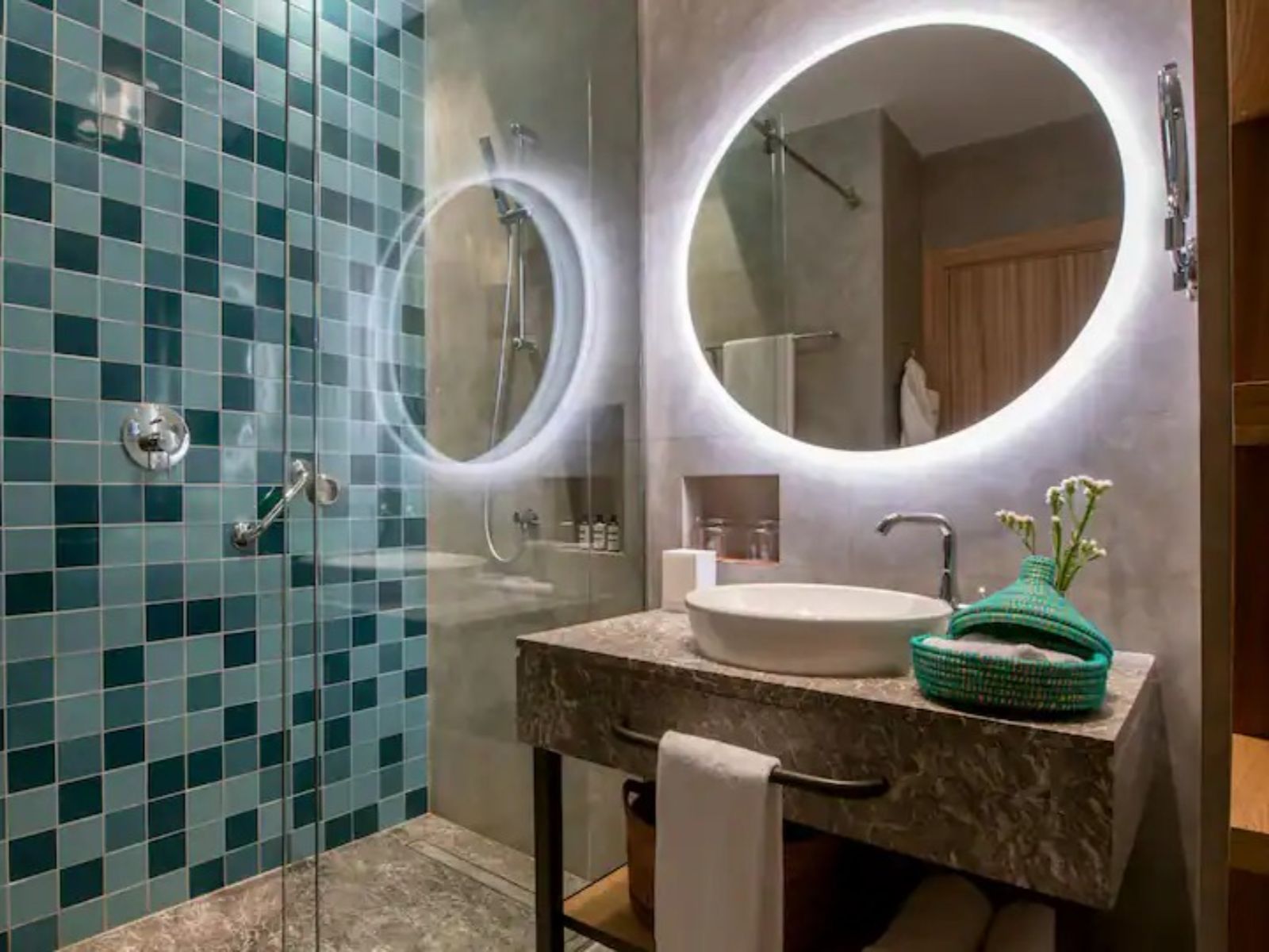 Rondreis Marokko, Taghazout, Hyatt Regency, King Bed Ocean View badkamer