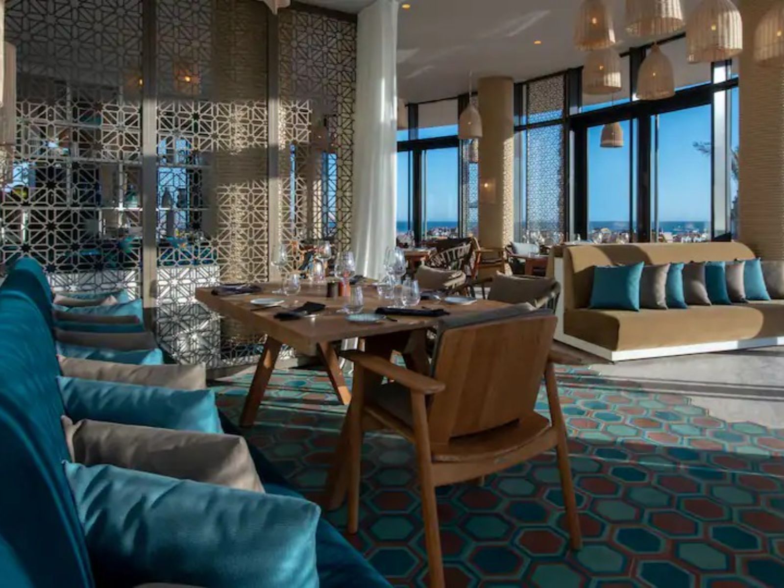 Rondreis Marokko, Taghazout, Hyatt Regency, hotel restaurant