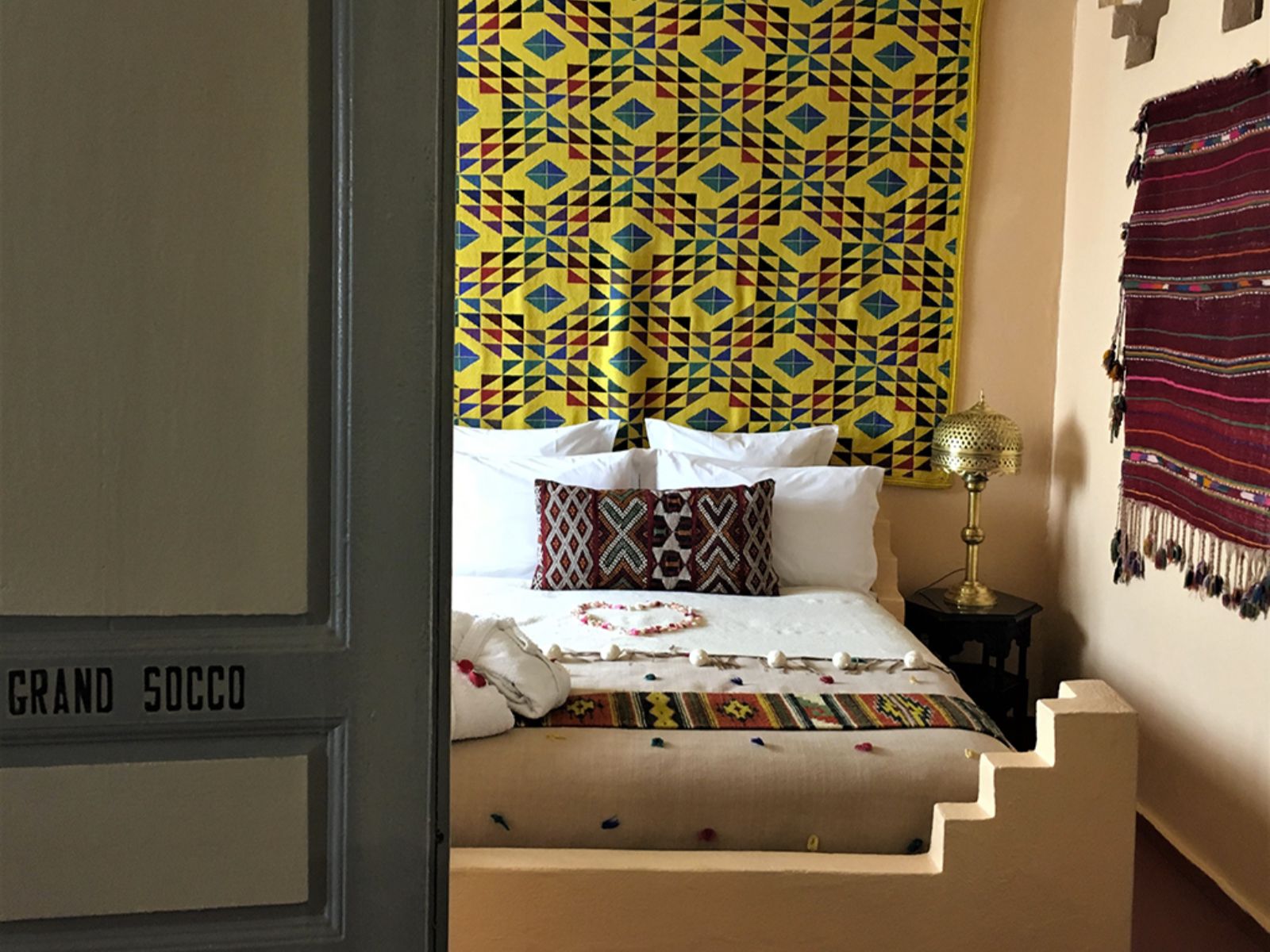 Rondreis Marokko, Tanger, Dar Sultan, Grand Socco kamer, tweepersoonskamer