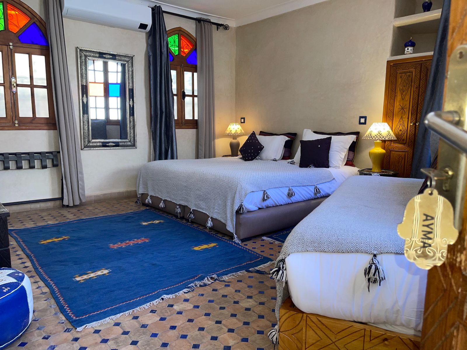 Rondreis Marokko. Taroudant, Riad Tafilag, superior kamer met tweepersoonsbed