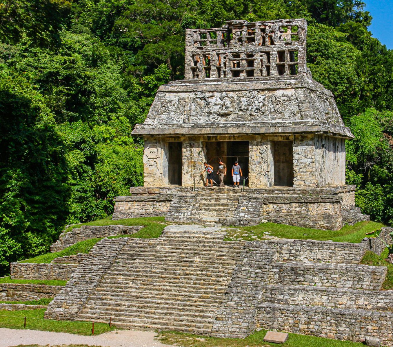 Rondreis Mexico, Palenque, Palenque, Misol Ha en Agua Azul in één dag, Palenque ruïnes