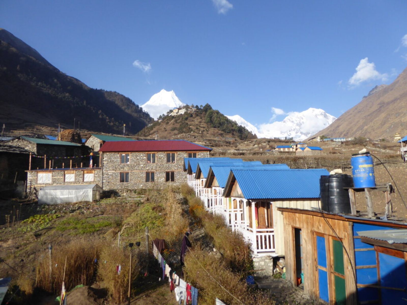 Rondreis Nepal, Trekking Lodges, buitenaanzicht