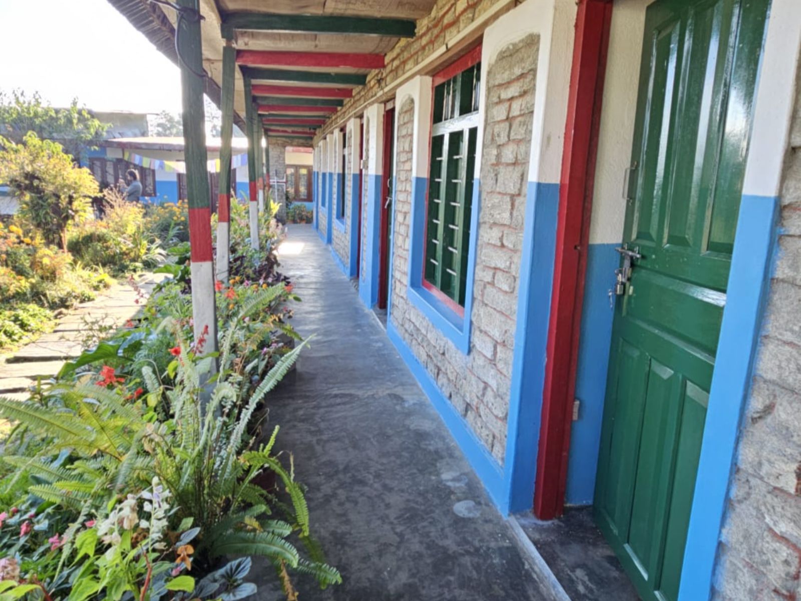 Rondreis Nepal, Trekking Lodges, kamers naast elkaar