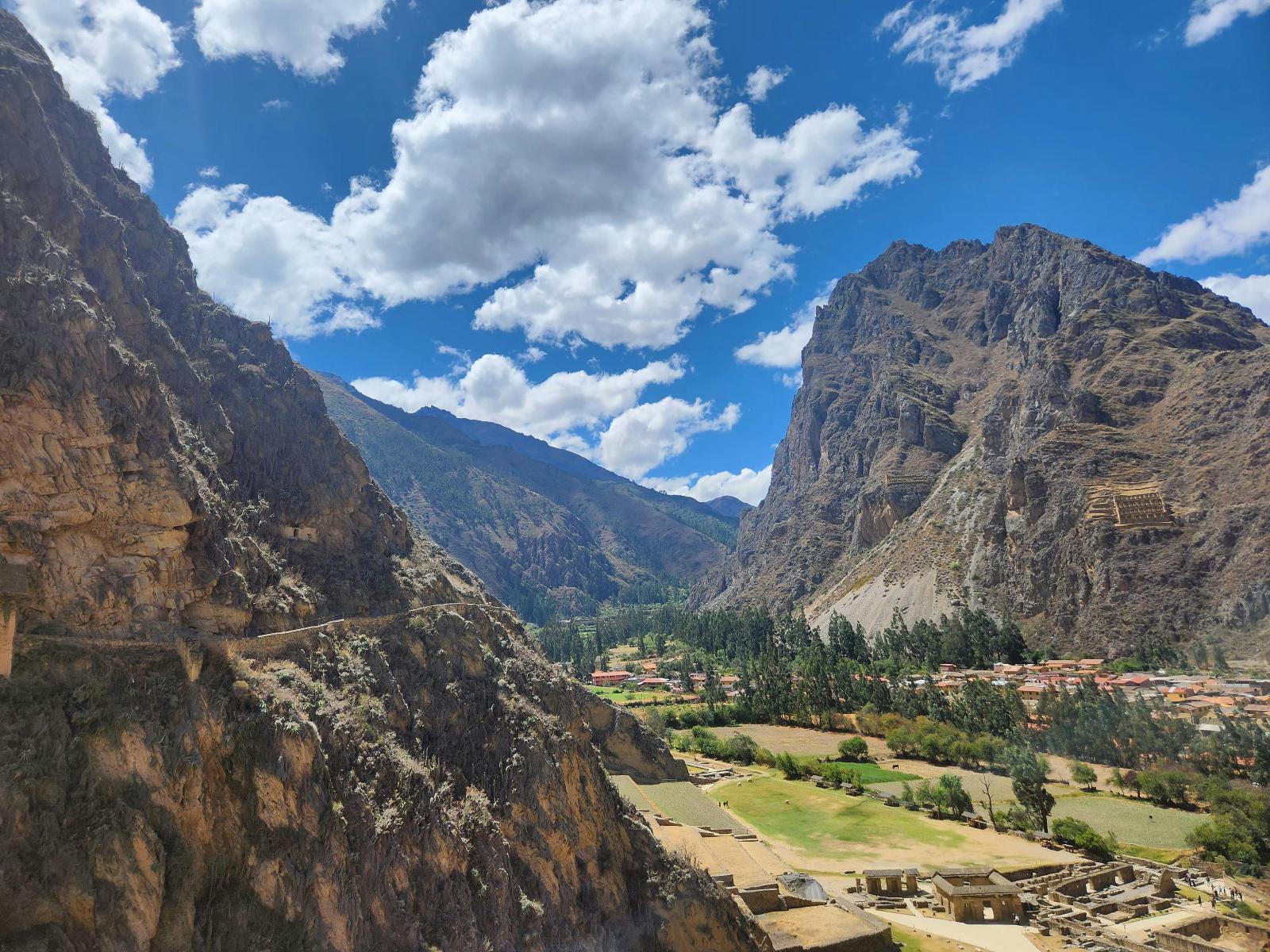 Rondreis Peru, Cusco, excursie Dagtour Heilige Vallei, Ollantaytambo uitzicht