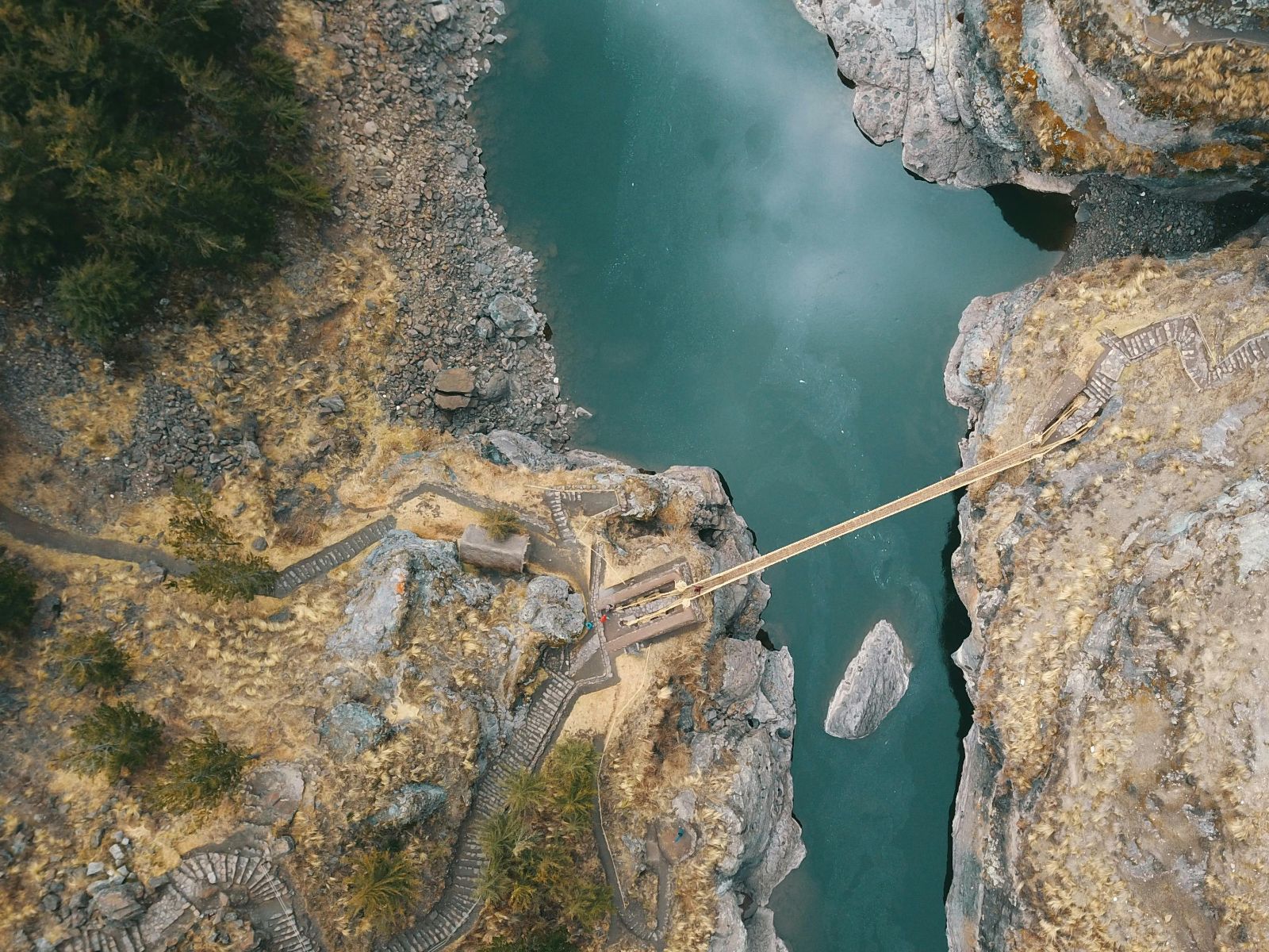 Rondreis Peru, Cusco, excursie De Q’eswachaka brug & de meren van de Andes, bovenaanzicht