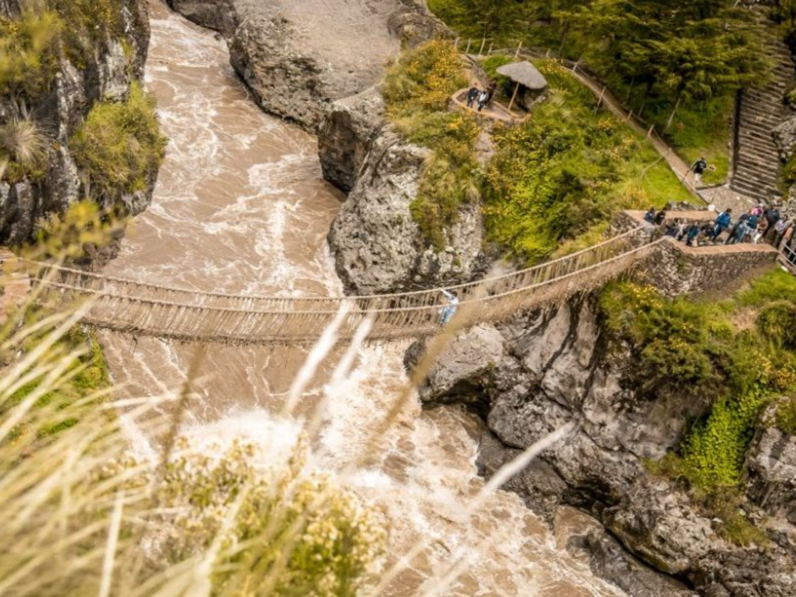 Rondreis Peru, Cusco, excursie De Q’eswachaka brug & de meren van de Andes, vanaf boven