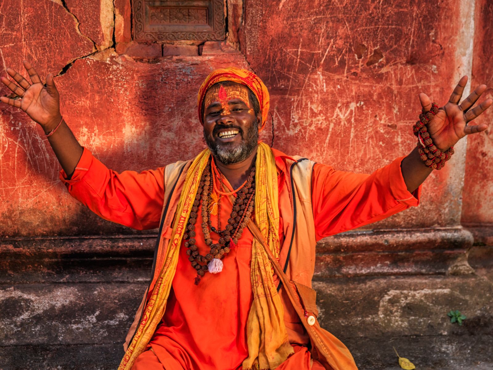 rondreis nepal, kathmandu, sadhu in pashupatinath tempel