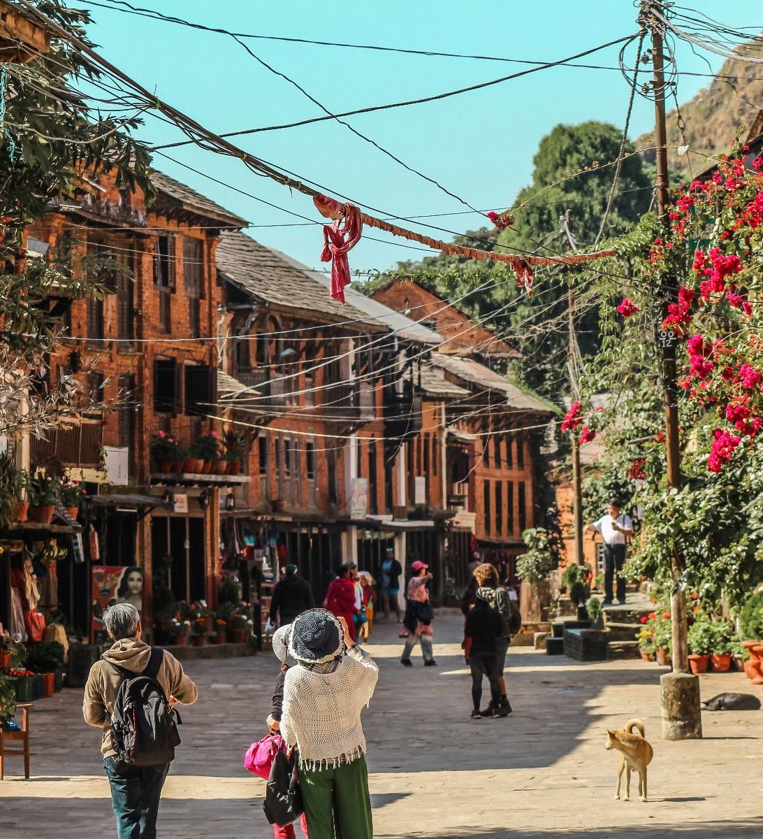 Rondreis-Nepal-Bandipur-winkelstraat-van-bandipur