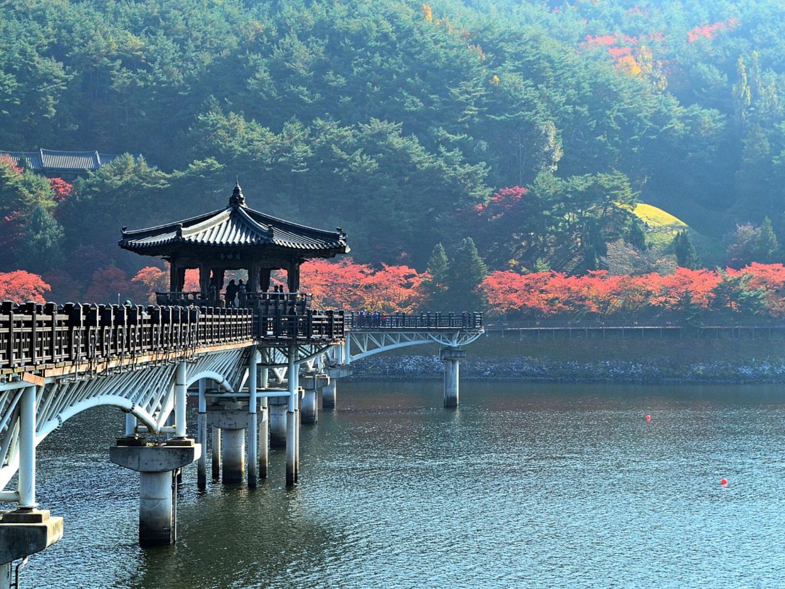 Rondreis Zuid-Korea, Andong, brug
