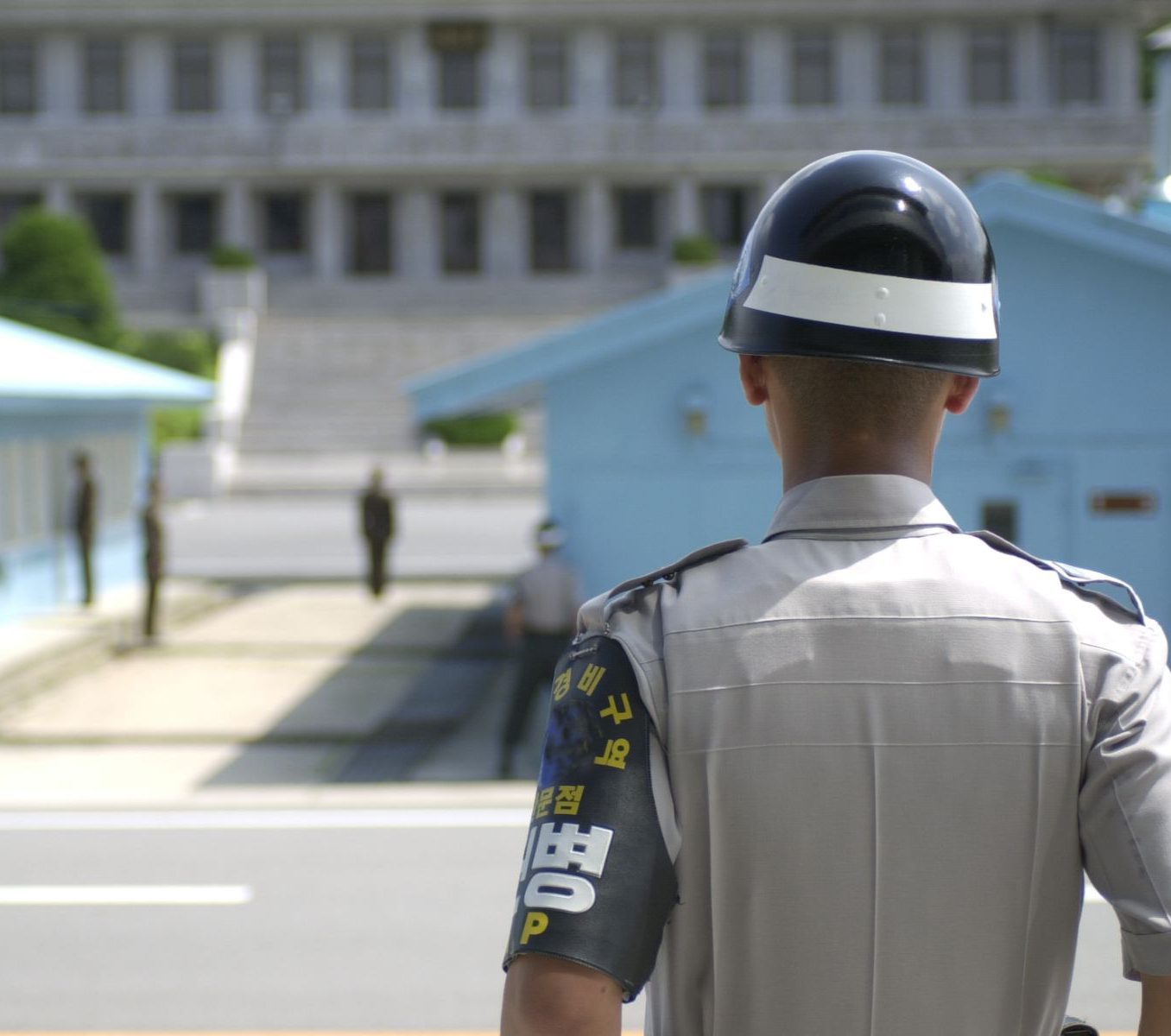 Rondreis Zuid-Korea, DMZ Demilitarized Zone, bewaker guard