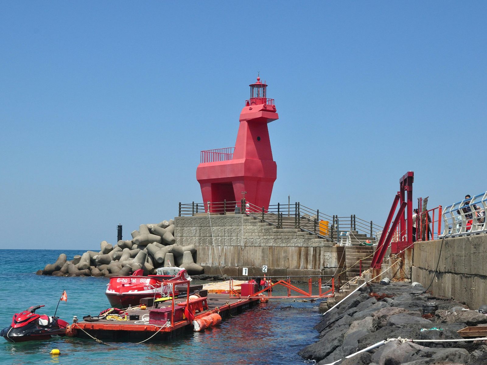 Rondreis Zuid-Korea, Jeju-eiland, vuurtoren paard