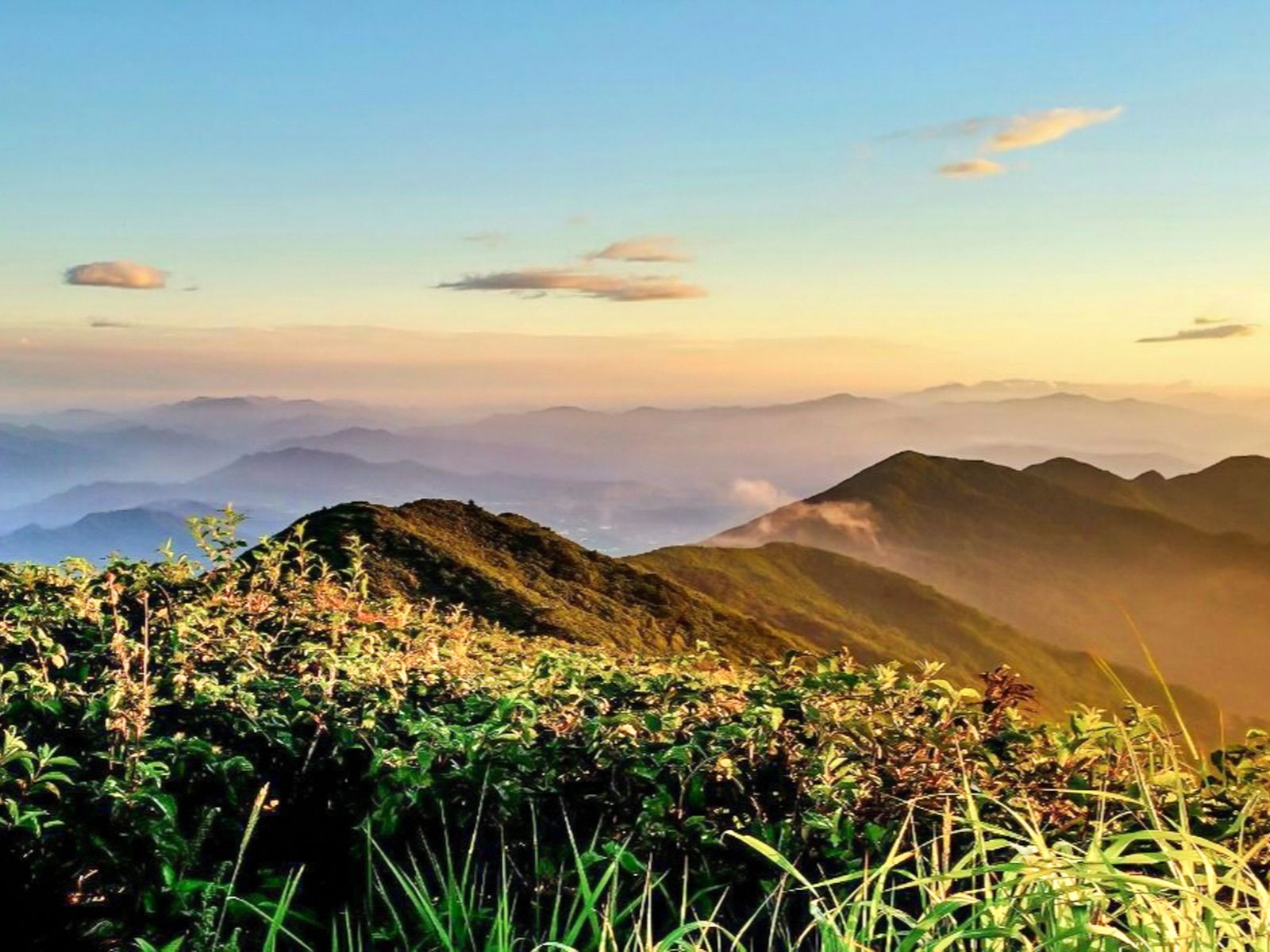 Rondreis Zuid-Korea, Jirisan National Park, Jirisan Mountain bij zonsopkomst