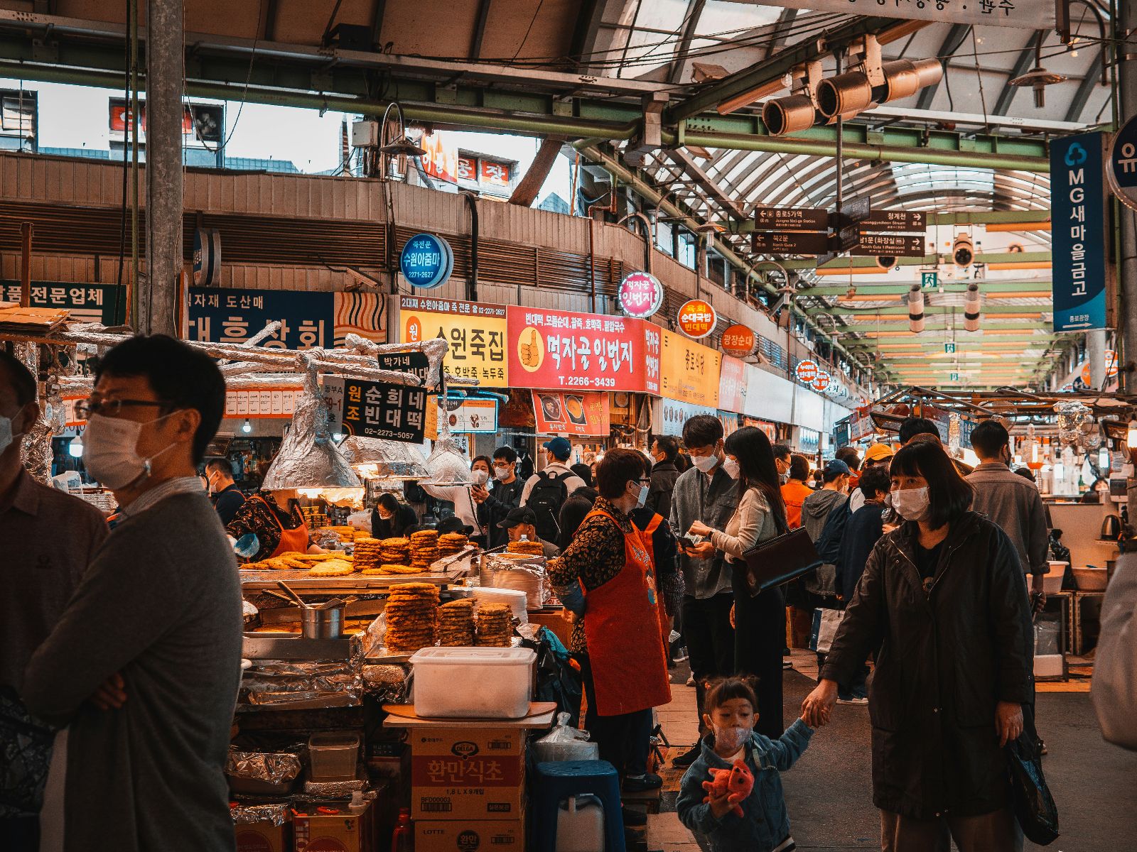 Rondreis Zuid-Korea, Seoul, Streetfood markt