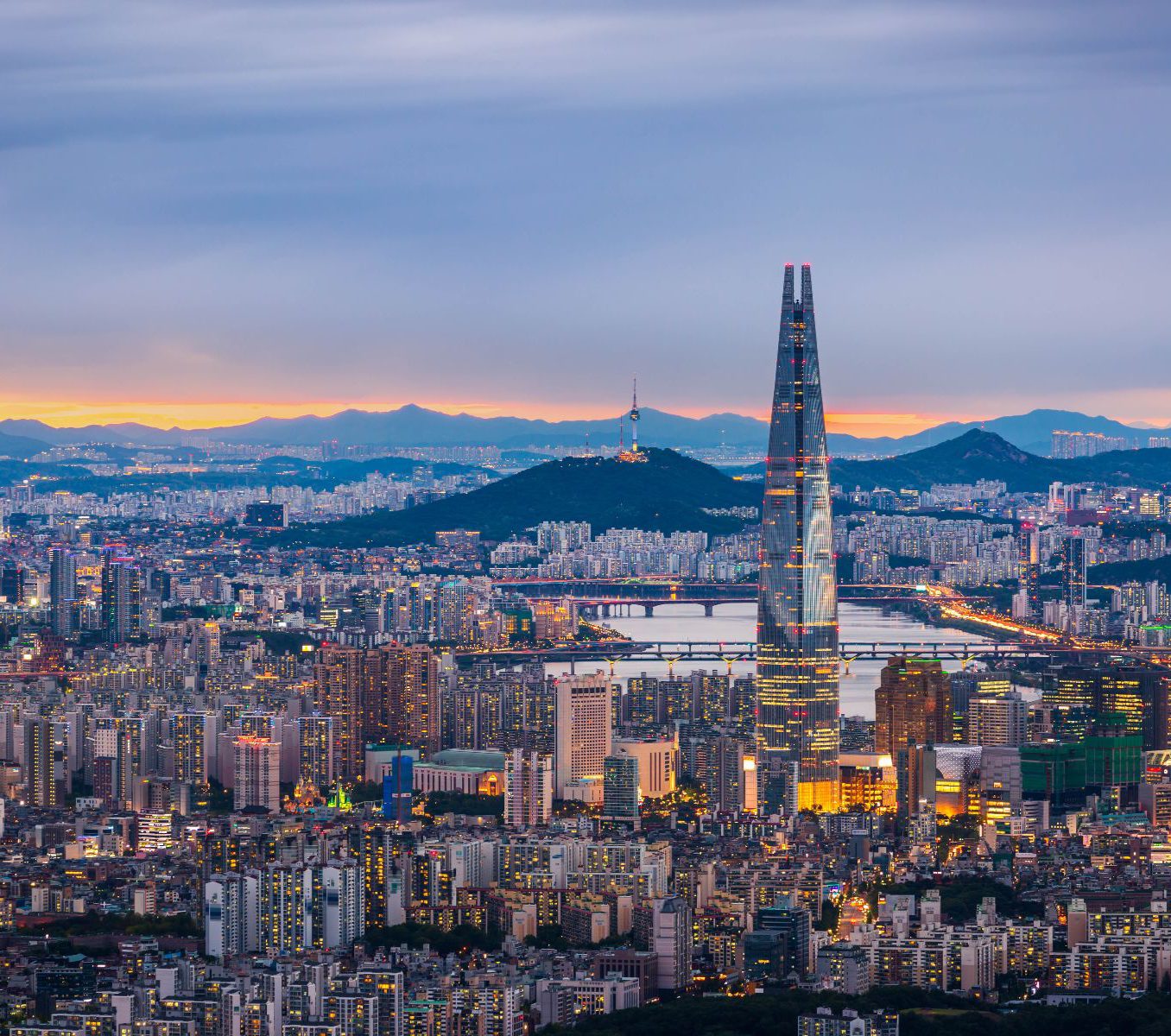 Rondreis Zuid-Korea, Seoul, cityskyline, iStock