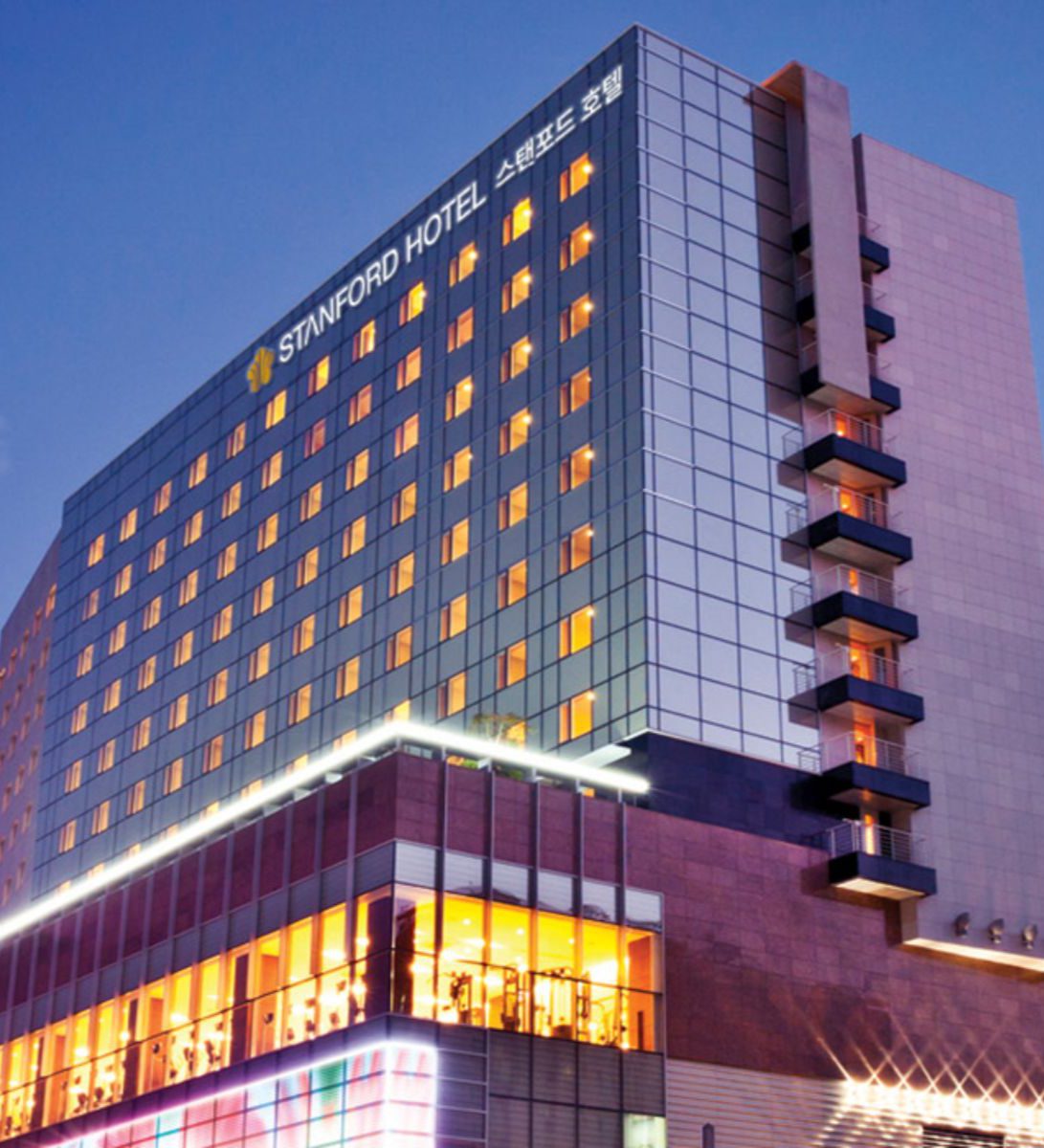 rondreis zuid-korea, seoul, stanford hotel seoul, buitenaanzicht