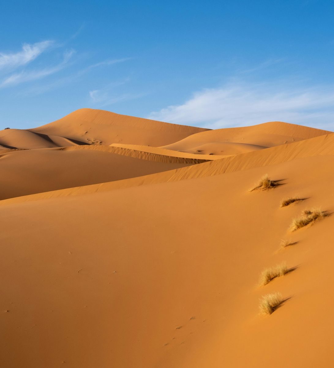 Rondreis Marokko, Erg Chegaga, woestijnen met de zon erop