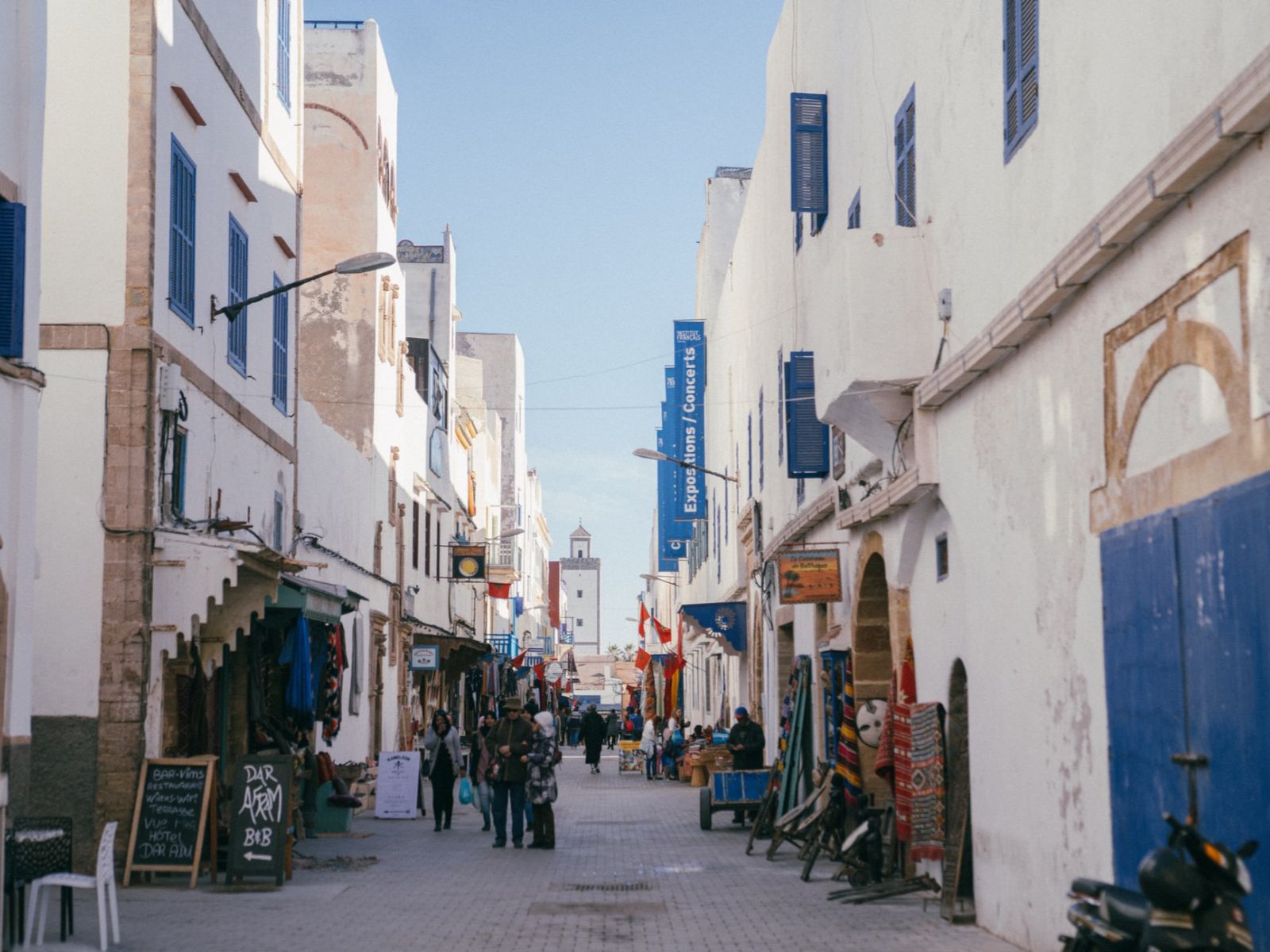 Rondreis Marokko, Essaouira, levendige straat