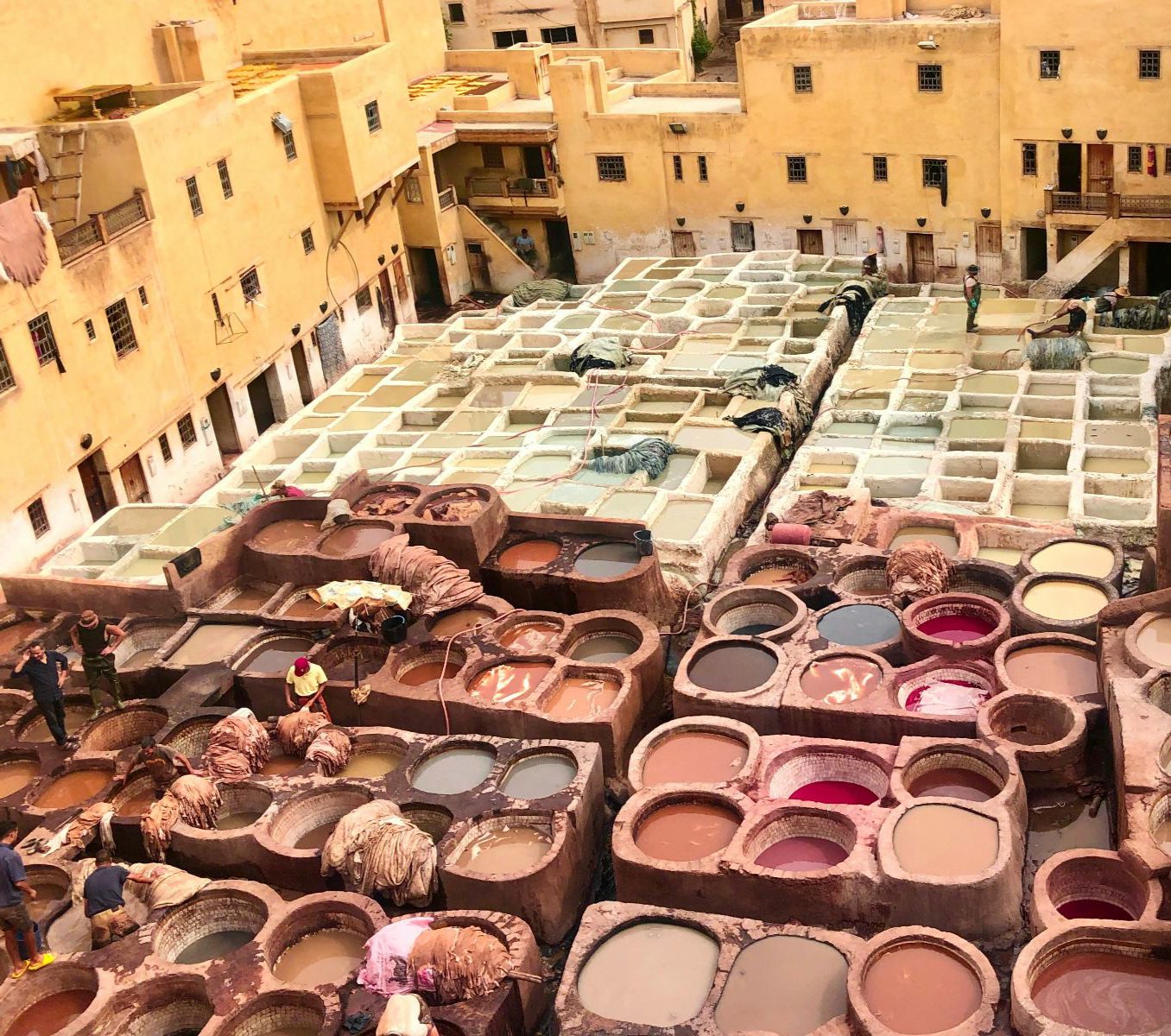 Rondreis Marokko, Fes, Excursie Medina en thee, leerlooierij Chouara Tannery