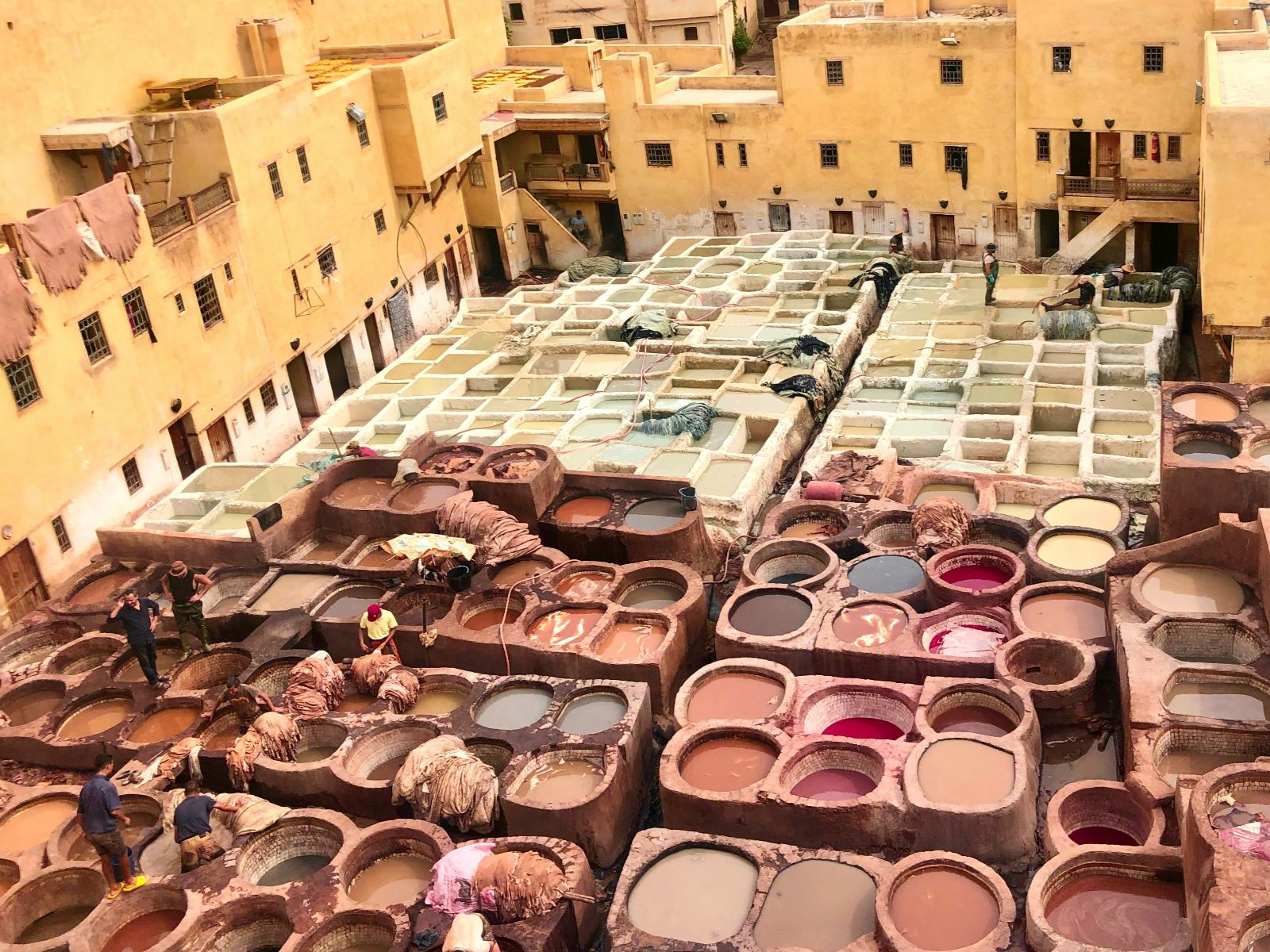 Rondreis Marokko, Fes, Excursie Medina en thee, leerlooierij Chouara Tannery
