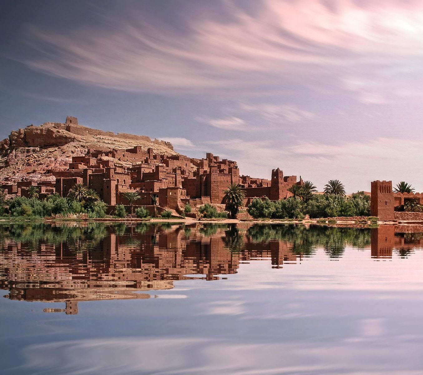 Rondreis Marokko, Ouarzazate, stad bij het water