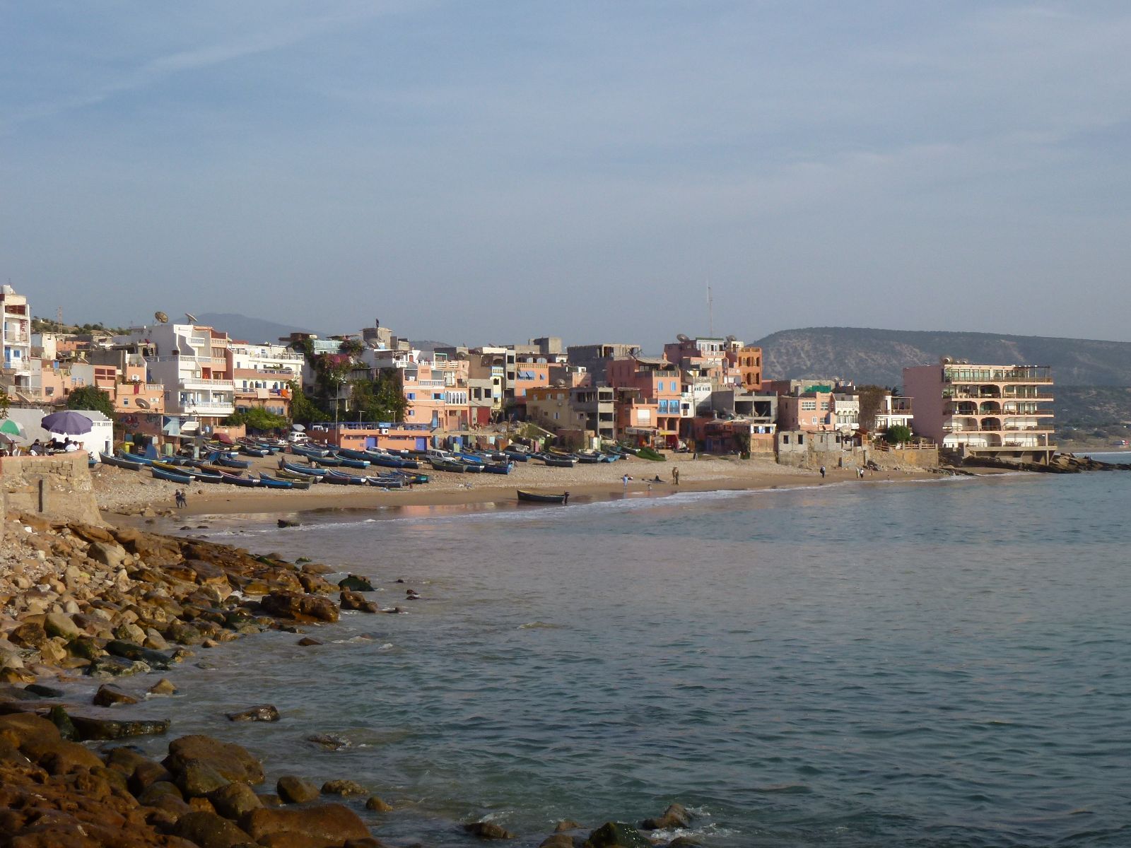 Rondreis Marokko, Taghazout, stad en zee