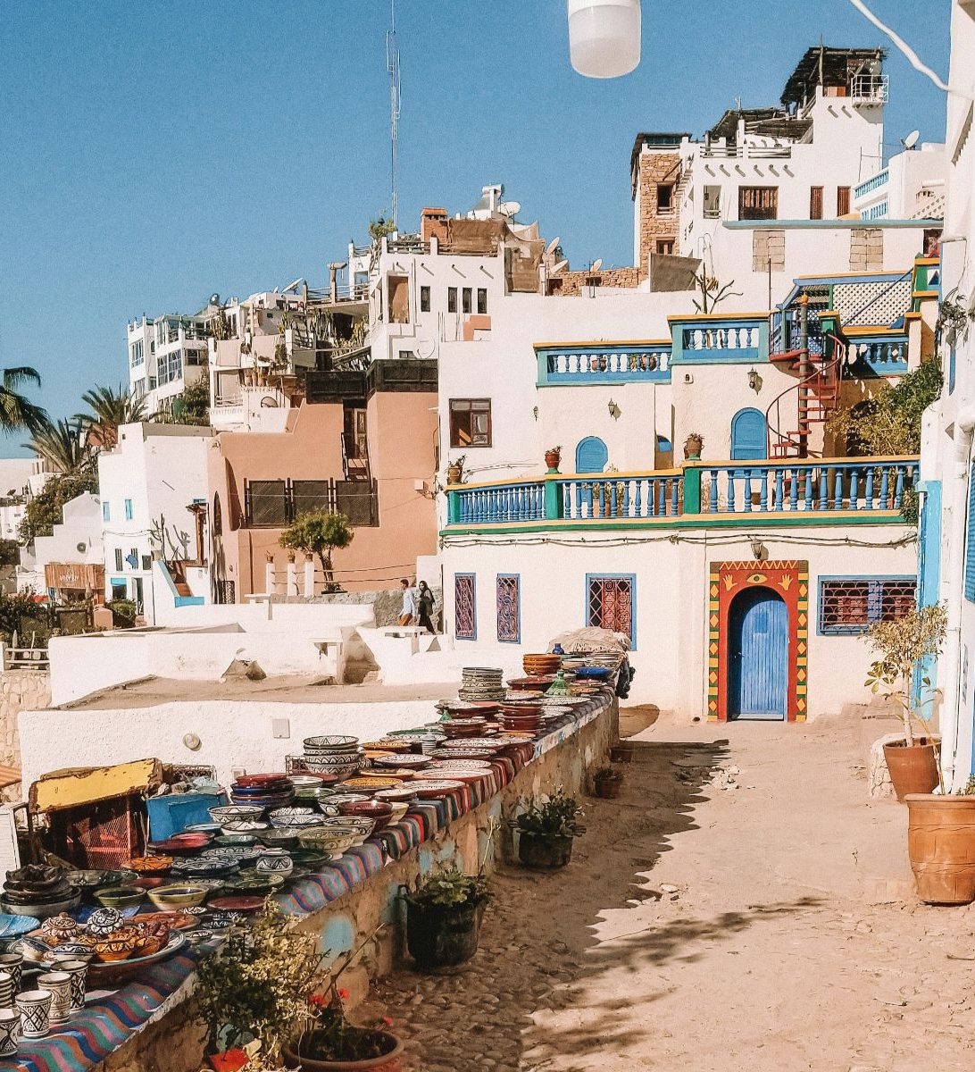 Rondreis Marokko, Taghazout, strand en stad