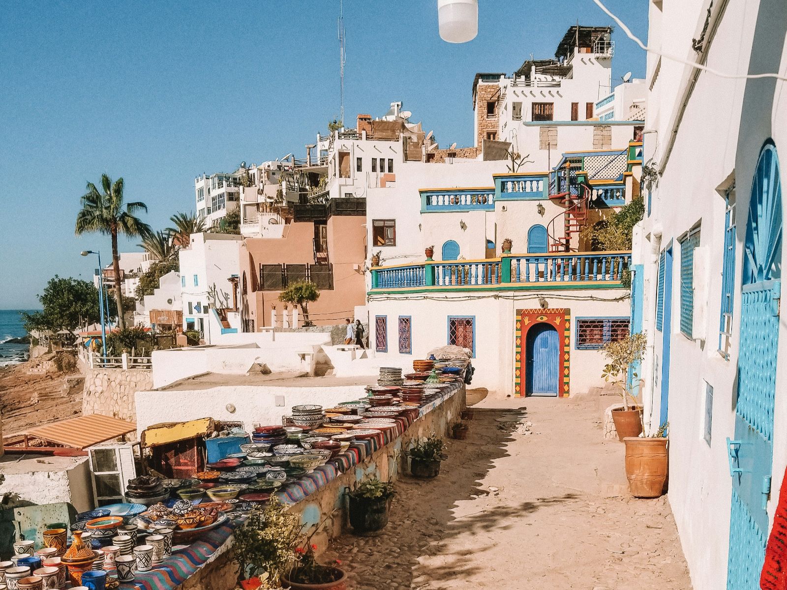 Rondreis Marokko, Taghazout, strand en stad
