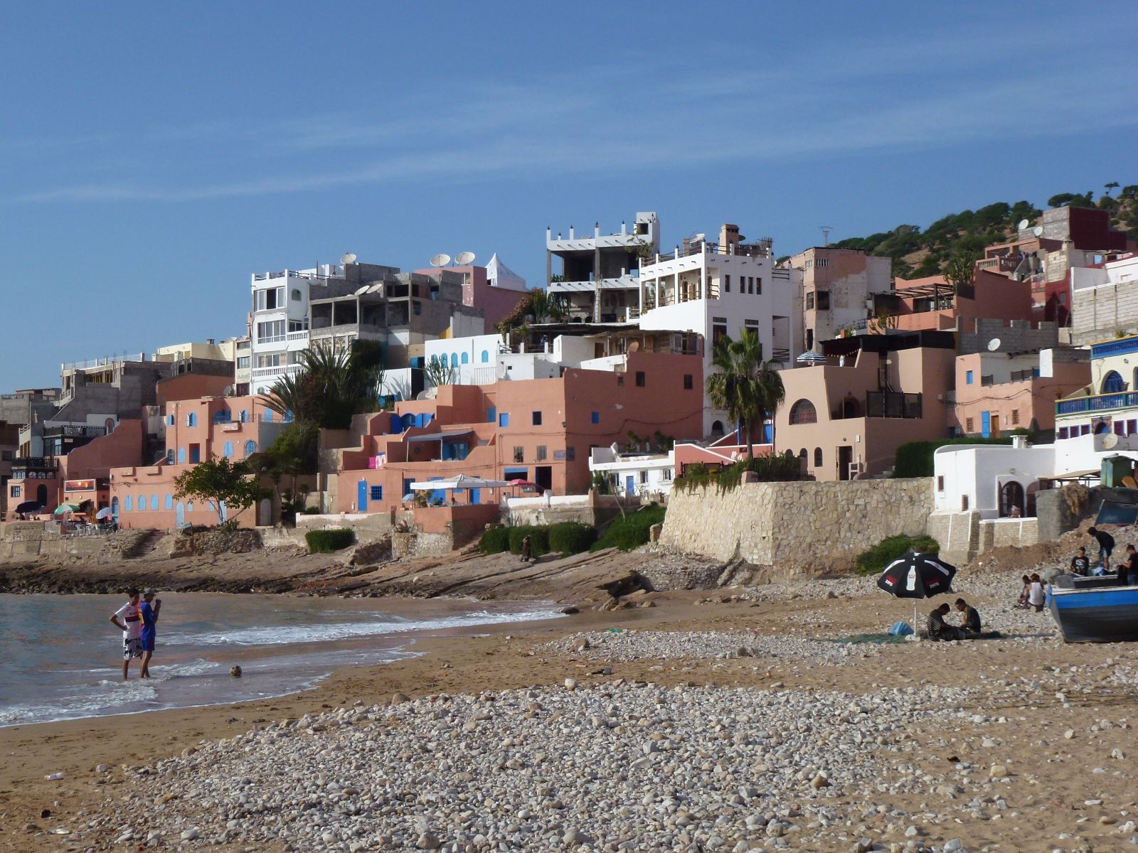 Rondreis Marokko, Taghazout, strand en stadzicht