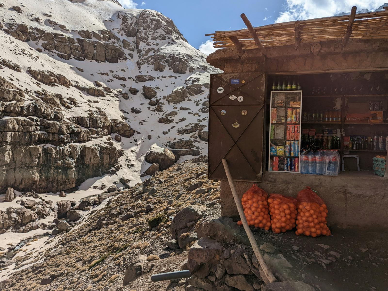 Rondreis Marokko, Tizi Oussem en Toubkal, winkeltje
