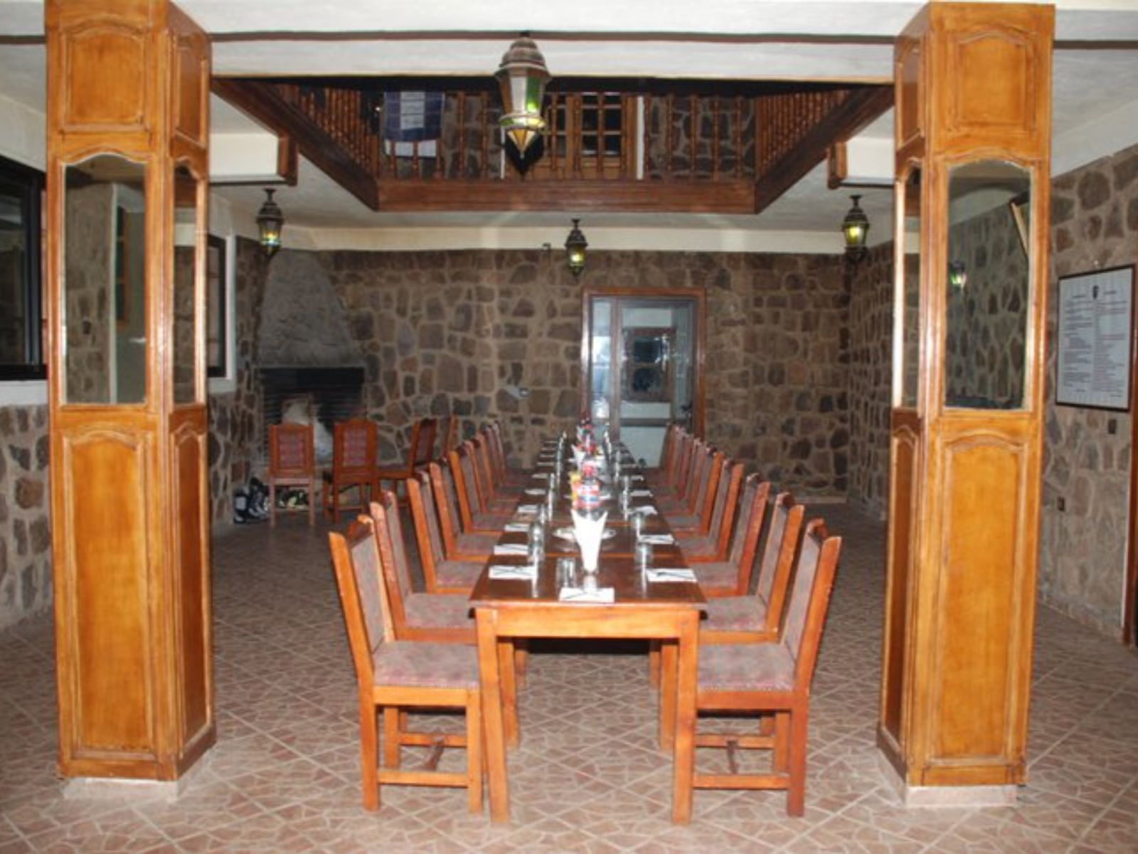 Rondreis Marokko, Toubkal Trekking, Refuge du Toubkal Les Mouflons, restaurant