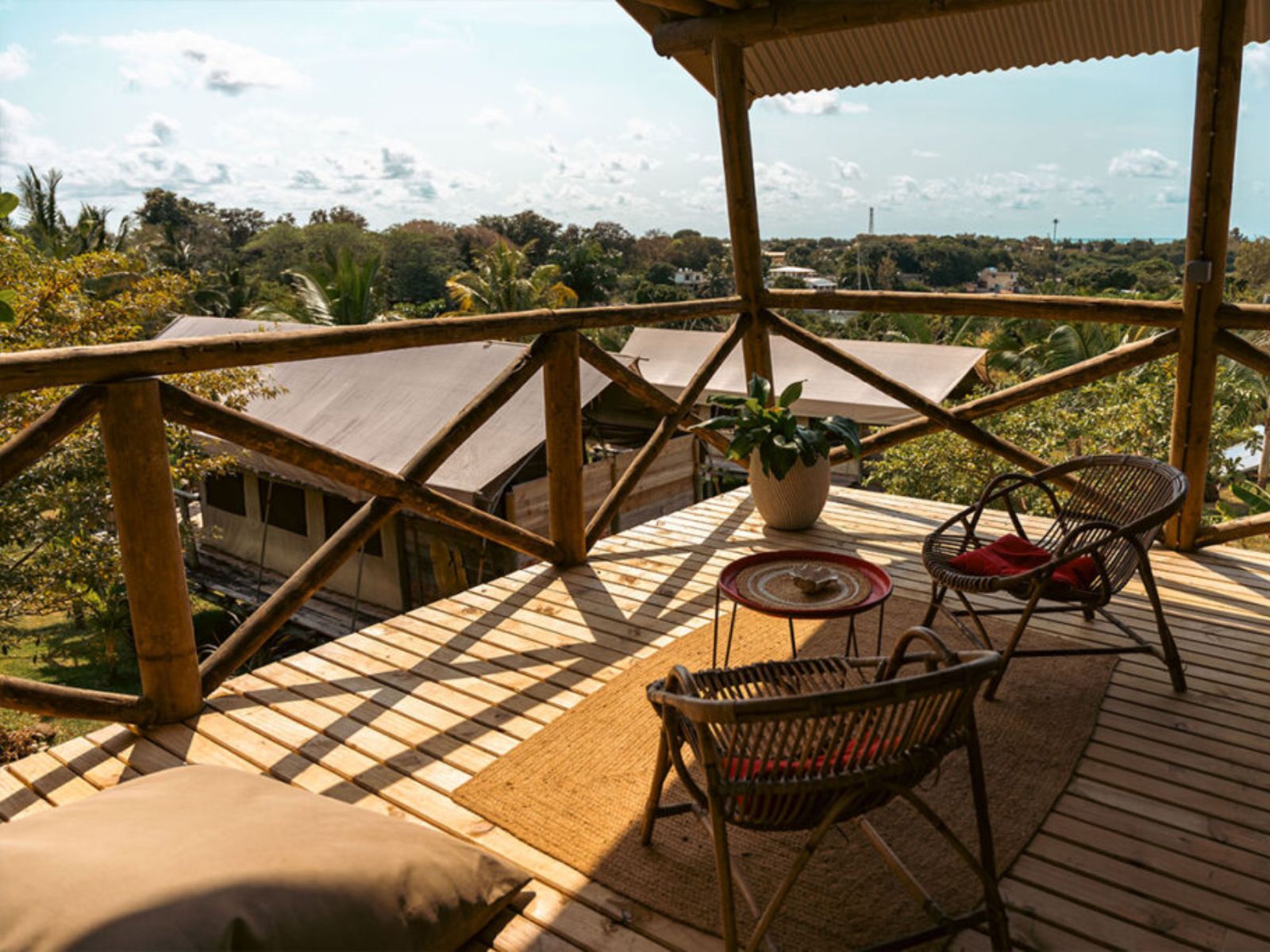 Rondreis Mauritius, Grand Riviere Sud Est, Otentic Eco Tent , terras