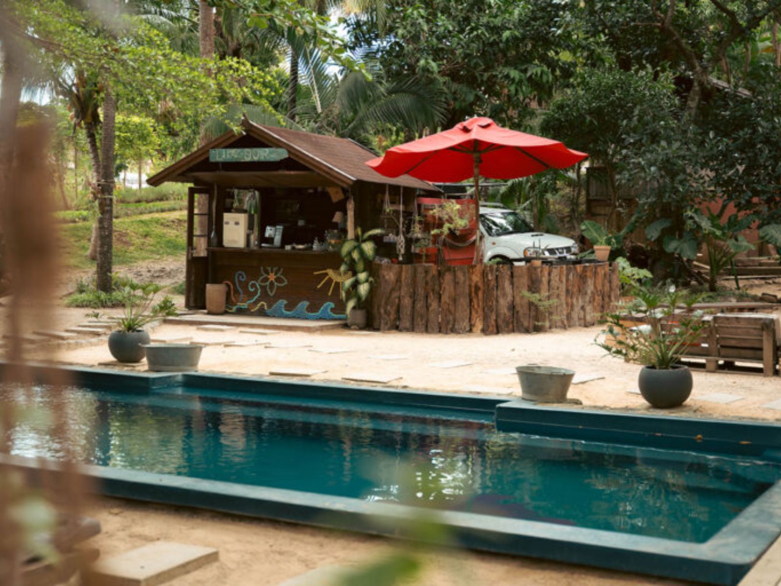 Rondreis Mauritius, Grand Riviere Sud Est, Otentic Eco Tent , zwembad