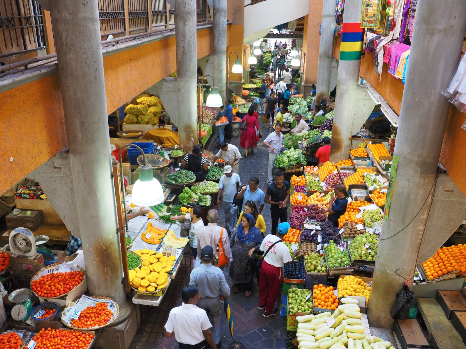 Rondreis Mauritius, Port Louis, markt van Port Louis