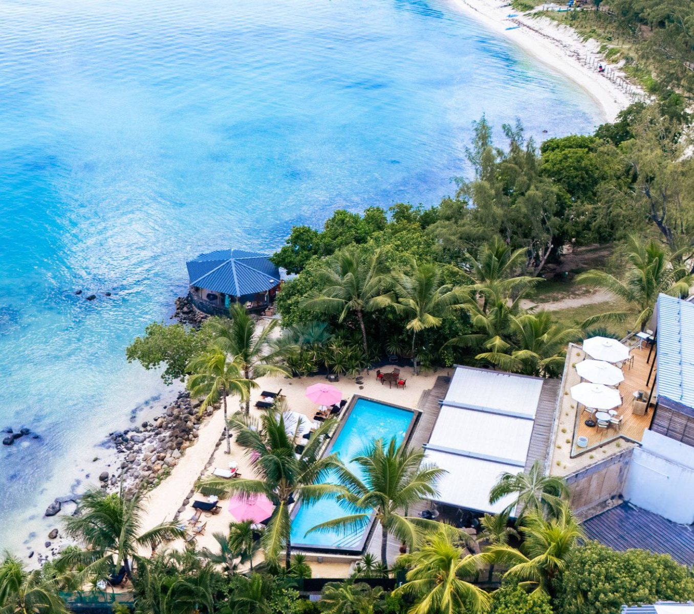 Rondreis Mauritius, Trou aux Biches, Mystik Lifestyle Boutique Hotel, hotel aan het water