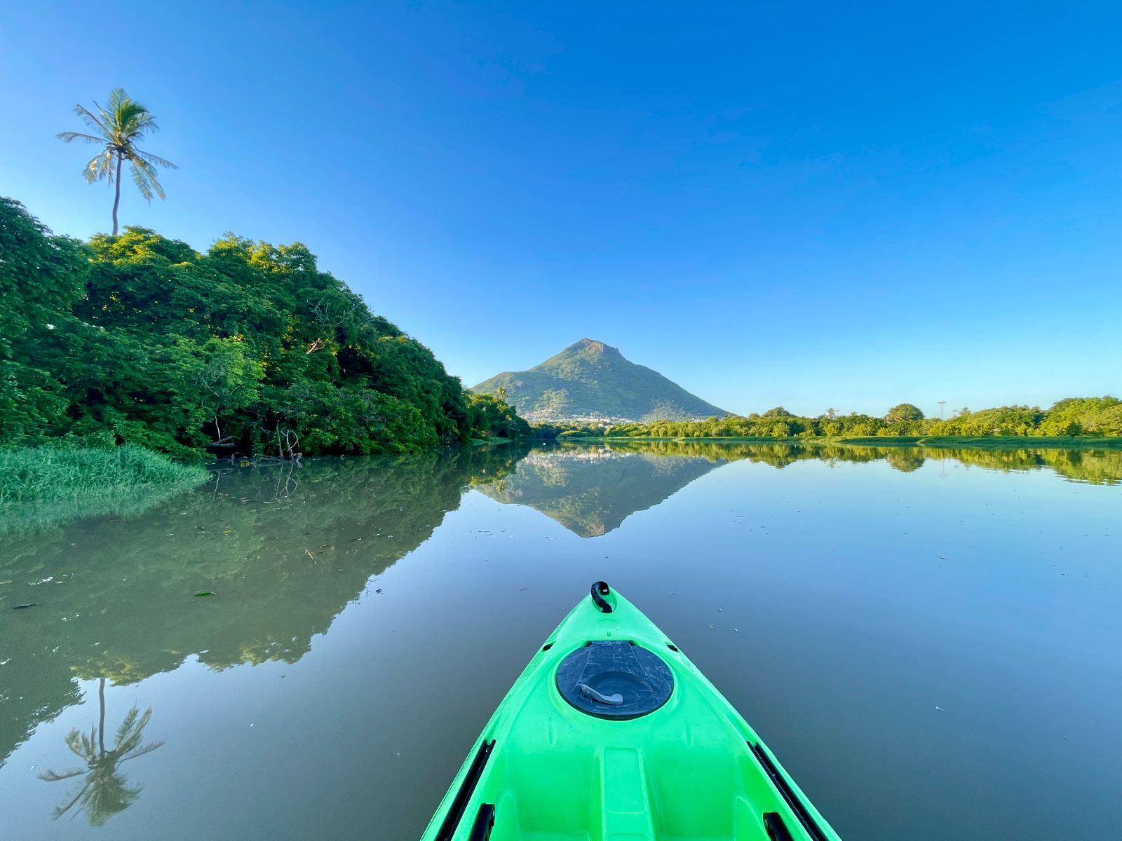 Rondreis Mauritius, kayakken op Tamarin rivier, MTPA