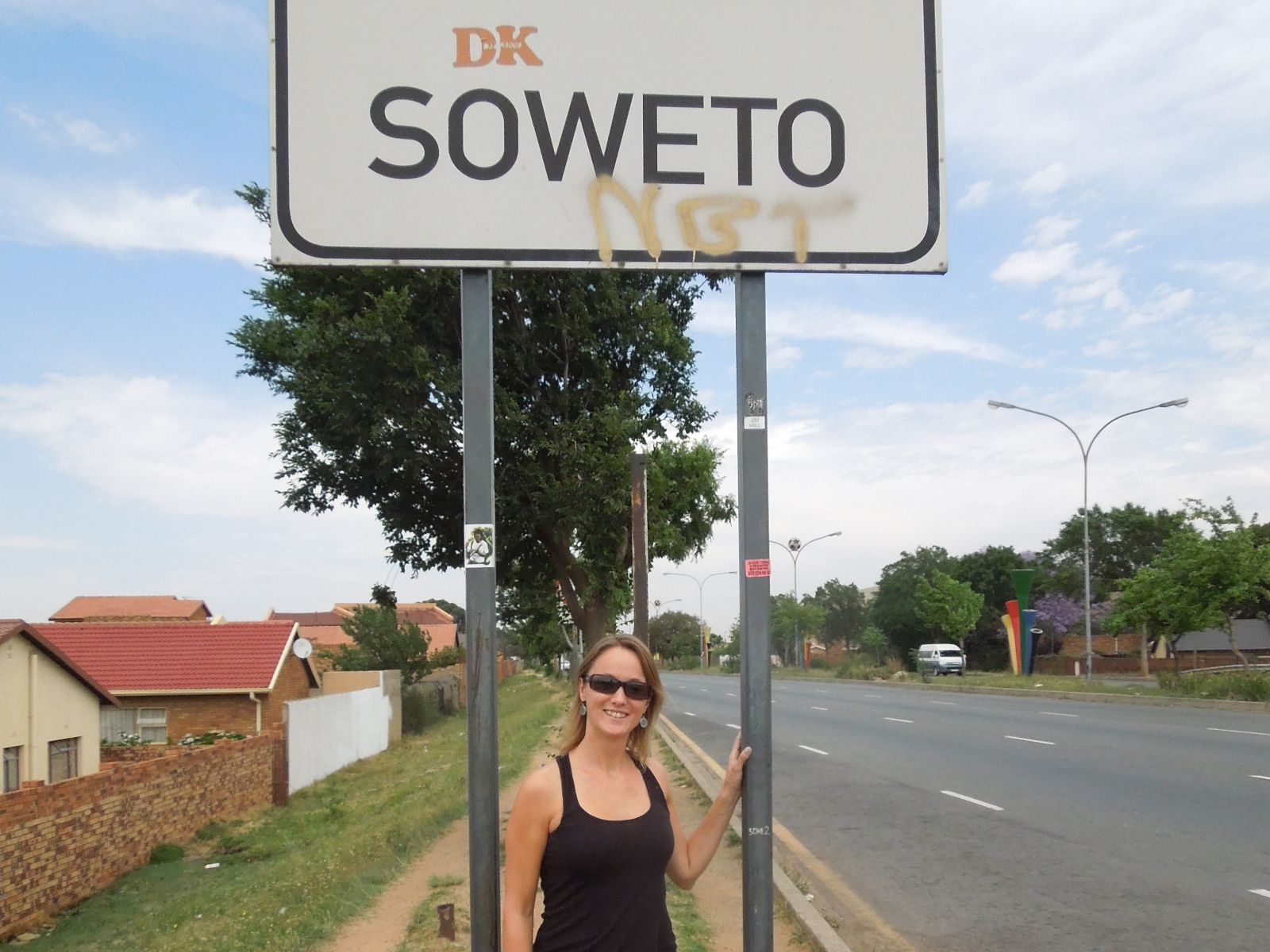 Rondreis Zuid-Afrika, Johannesburg, excursie Soweto Apartheid Combo, Joanne in Soweto