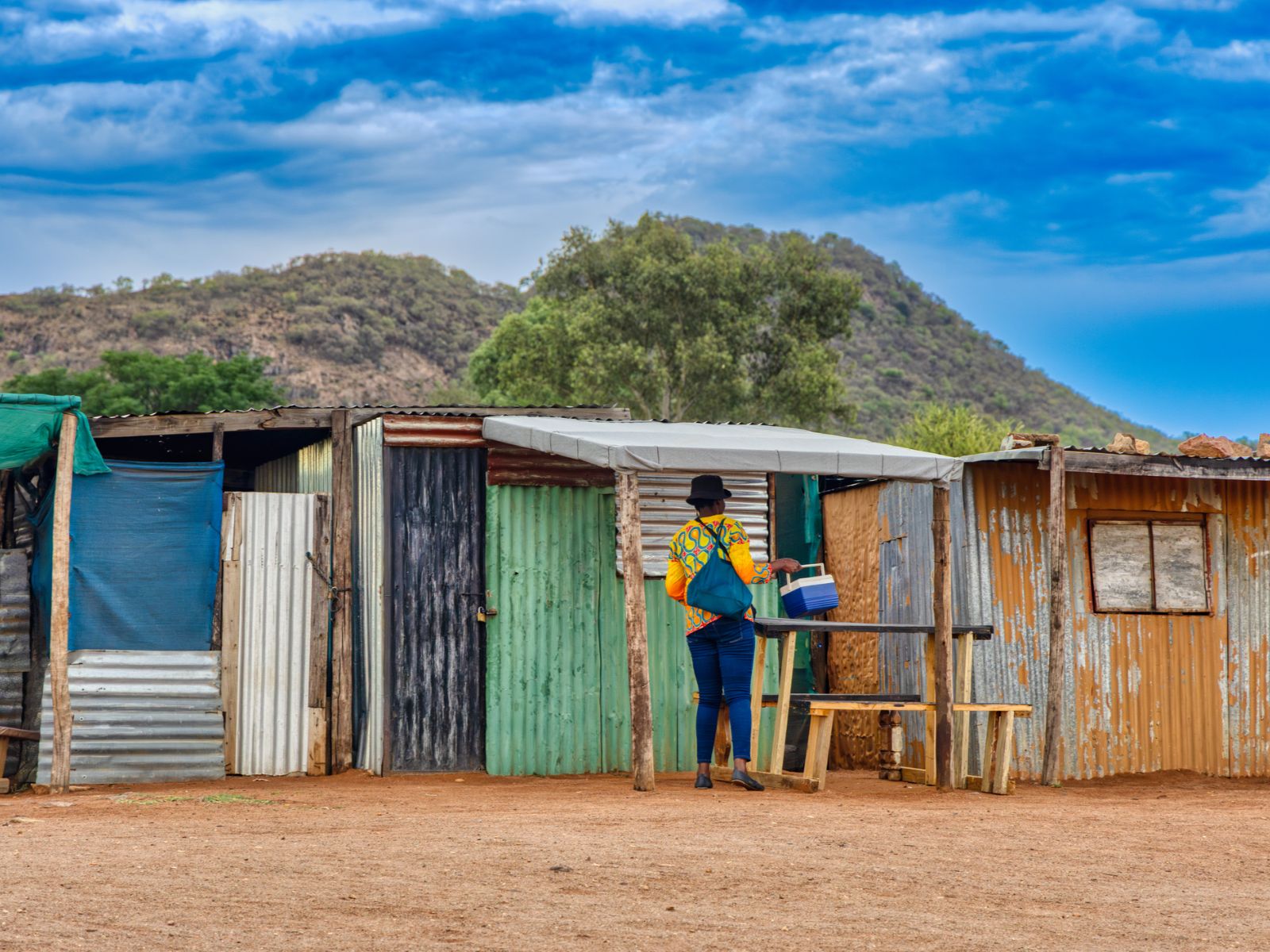 Rondreis Zuid-Afrika, Johannesburg, excursie Soweto Apartheid Combo, kleurrijke huisjes in Soweto